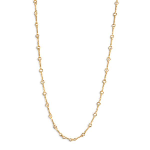 22K ツイストチェーン 18インチ T18 NECK CHAIN 【ゴールドネックレス チェーン】