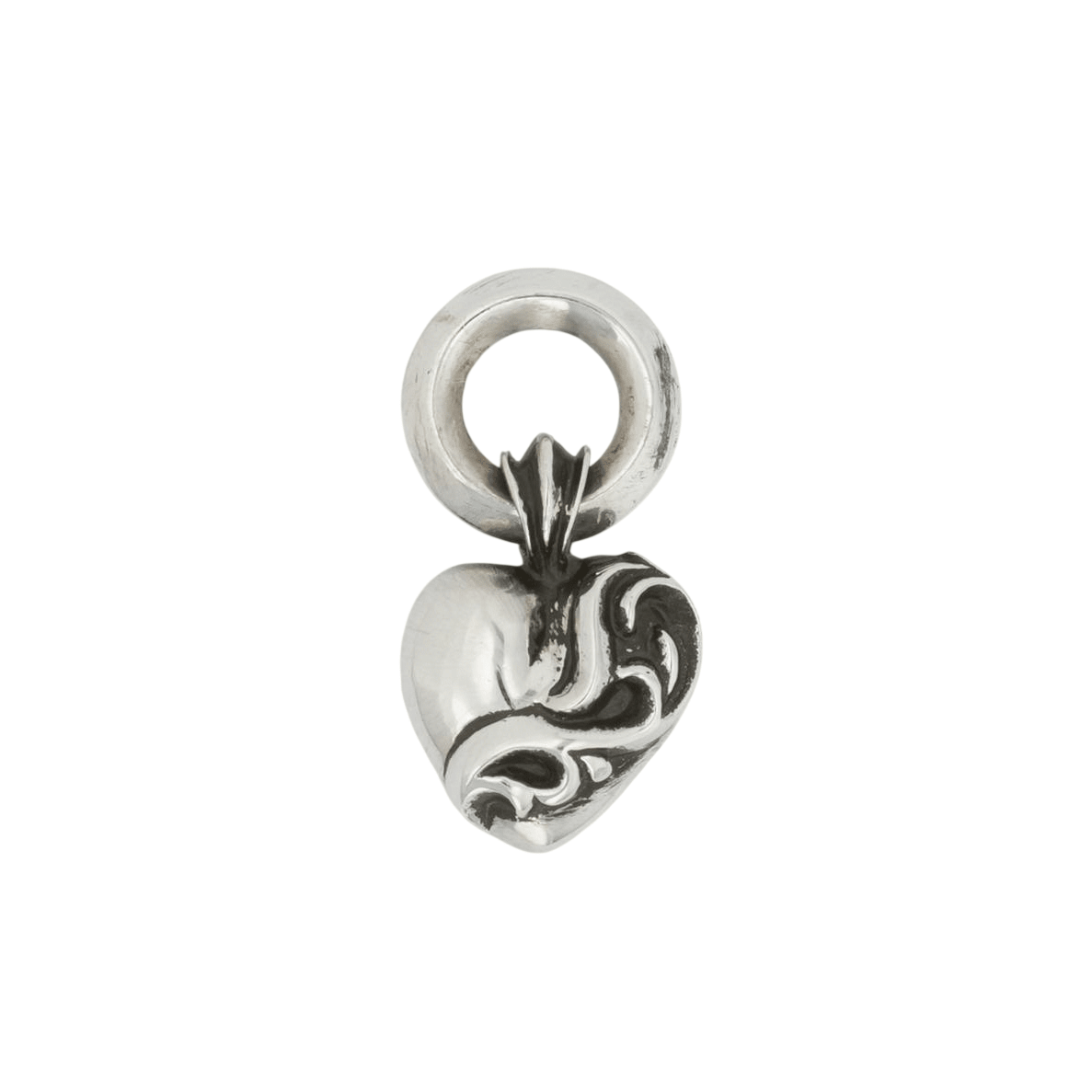クロムハーツ ハート HEART シルバーネックレストップ チャーム 中古