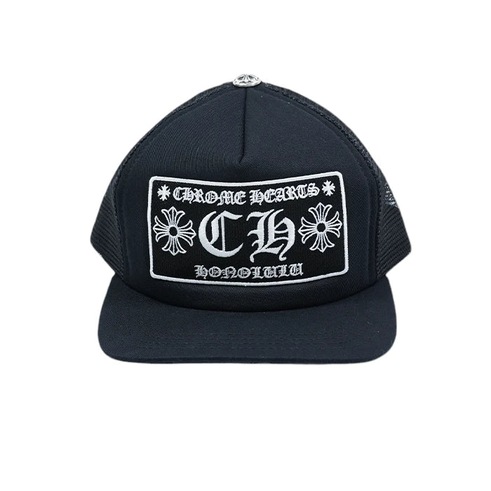 TRUCKER CAP トラッカーキャップ ホノルル CHパッチクロスボール付メッシュキャップ