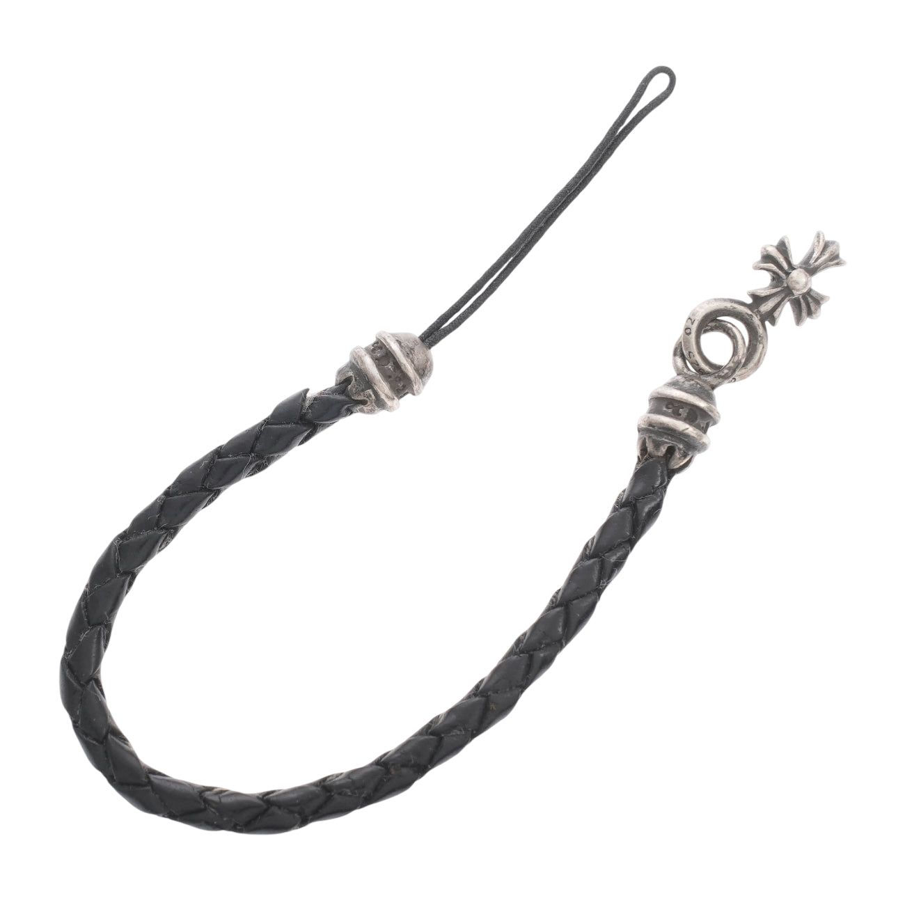 CHクロスチャーム付きレザー【携帯ストラップ】