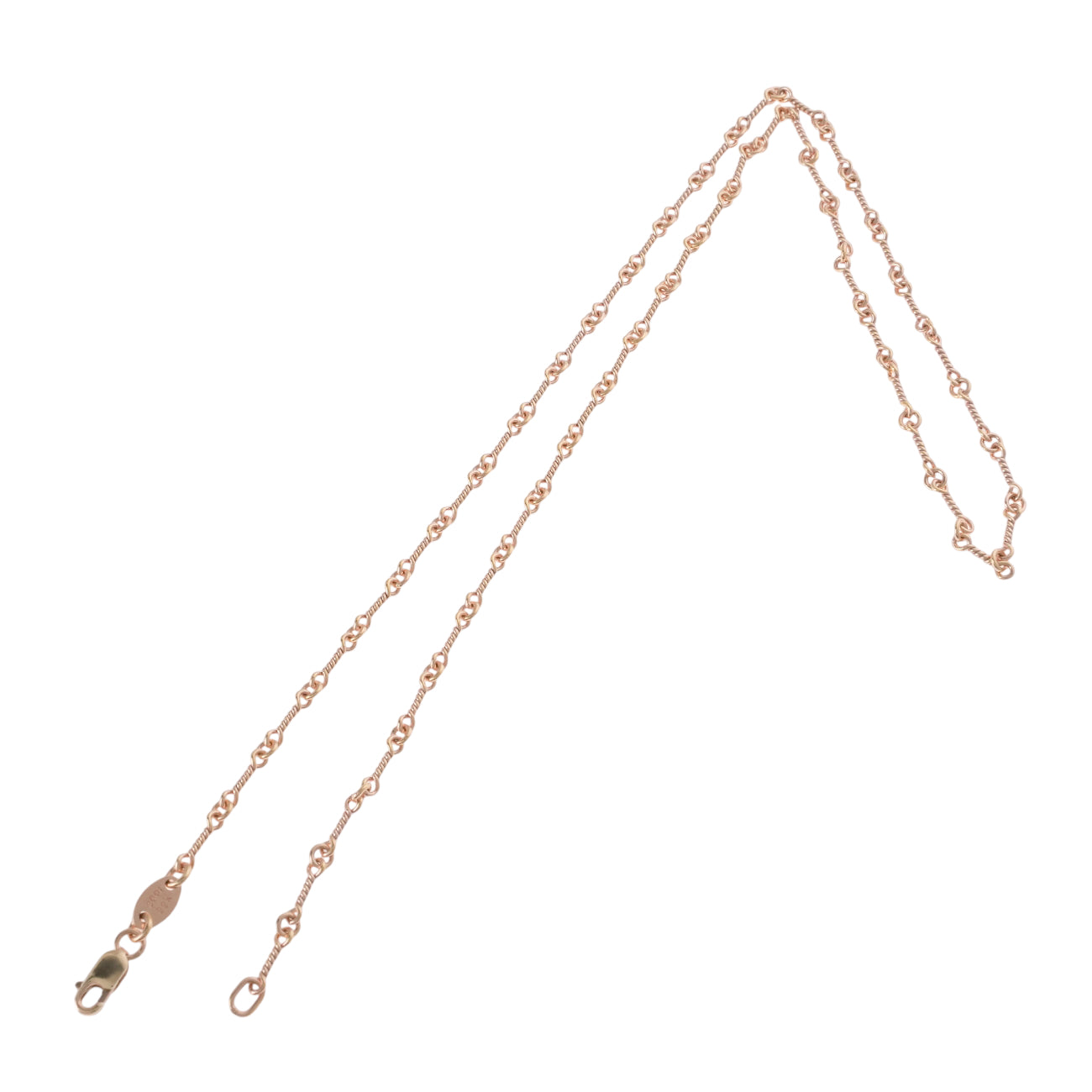 22K ツイストチェーン 18インチ T18 NECK CHAIN 【ゴールドネックレス