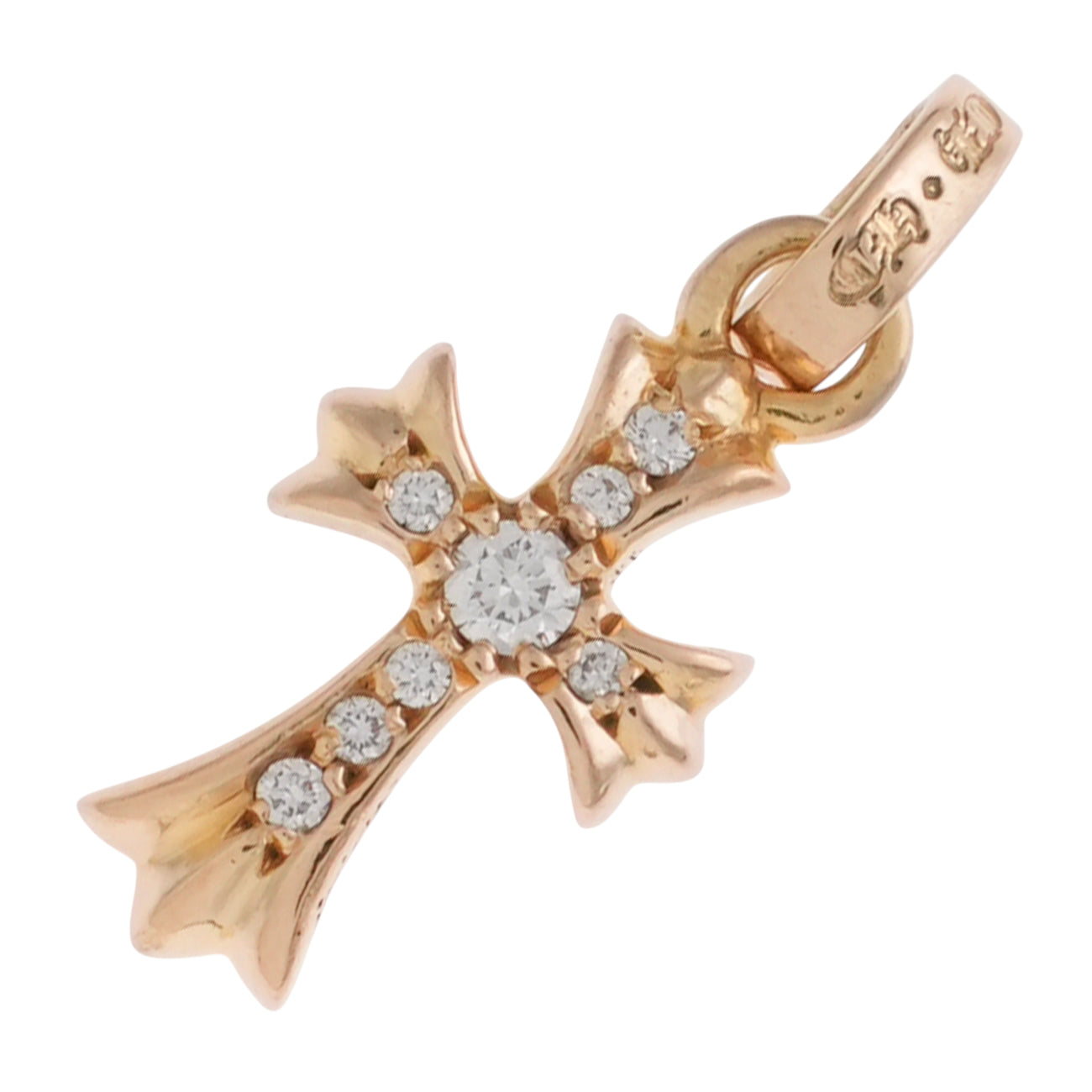 22K ベイビーファット PAVE DIA CRS BBYFAT 【ゴールドネックレス 