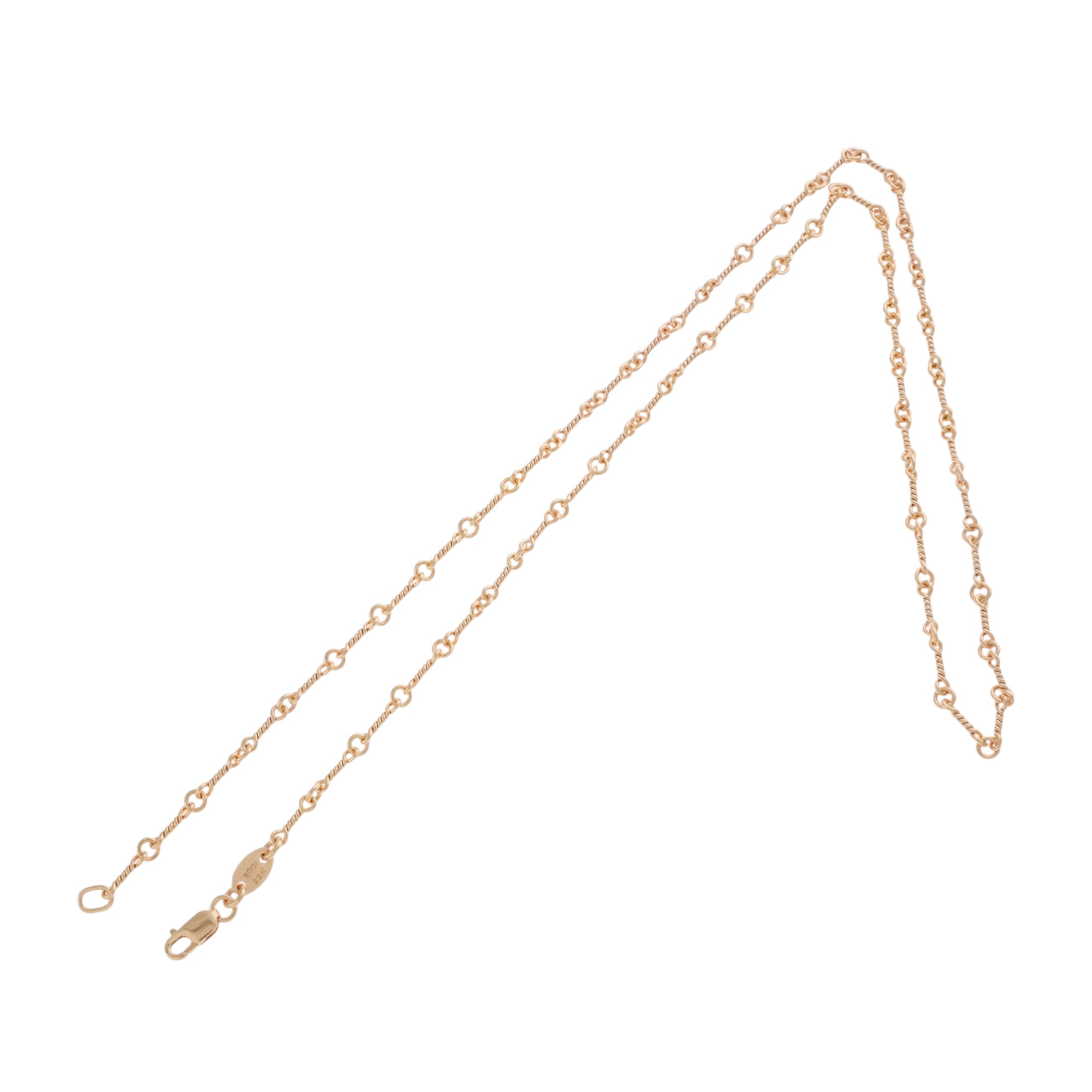 22K ツイストチェーン 20インチ T20 NECK CHAIN 【ゴールドネックレス