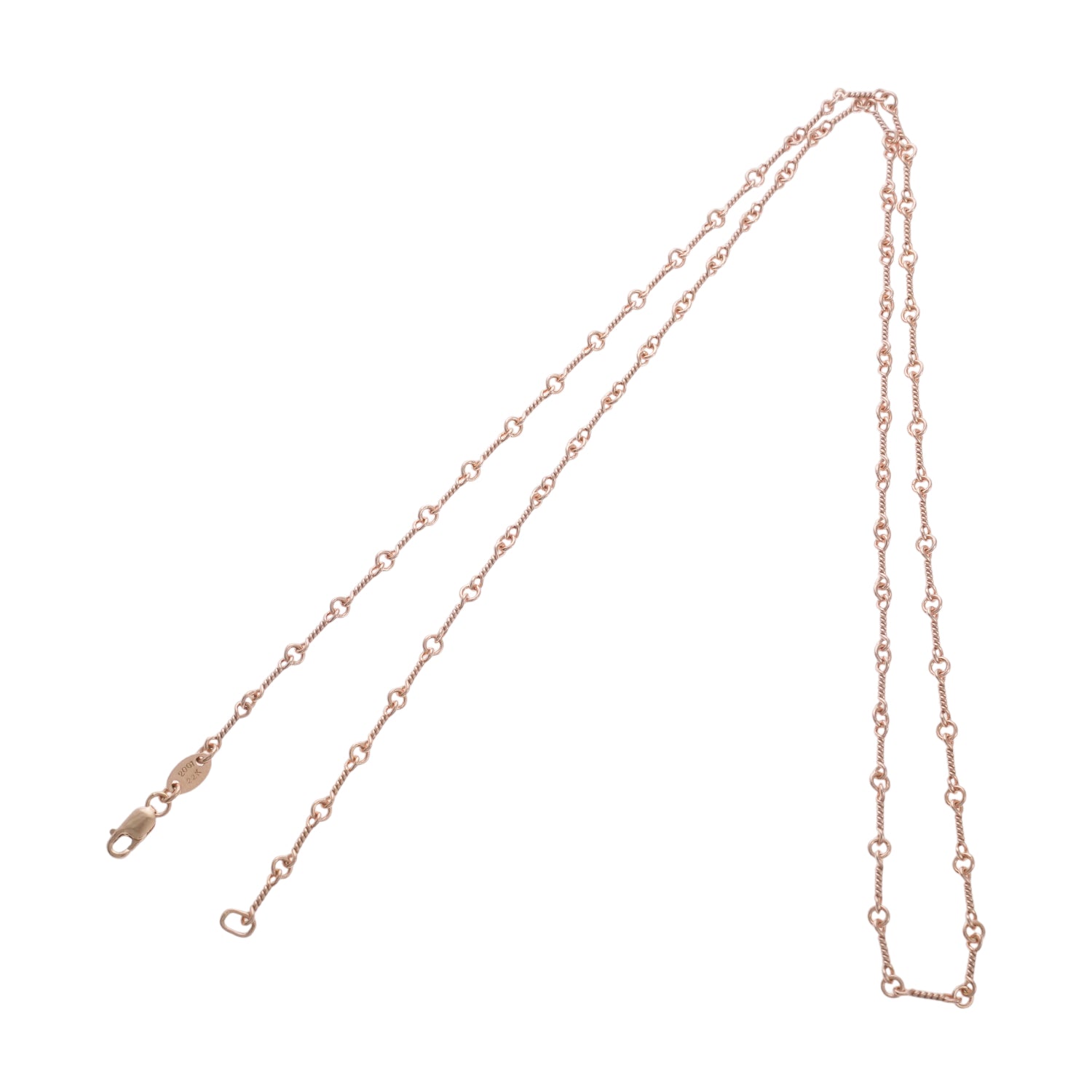 22K ツイストチェーン 24インチ T24 NECK CHAIN 【ゴールドネックレス