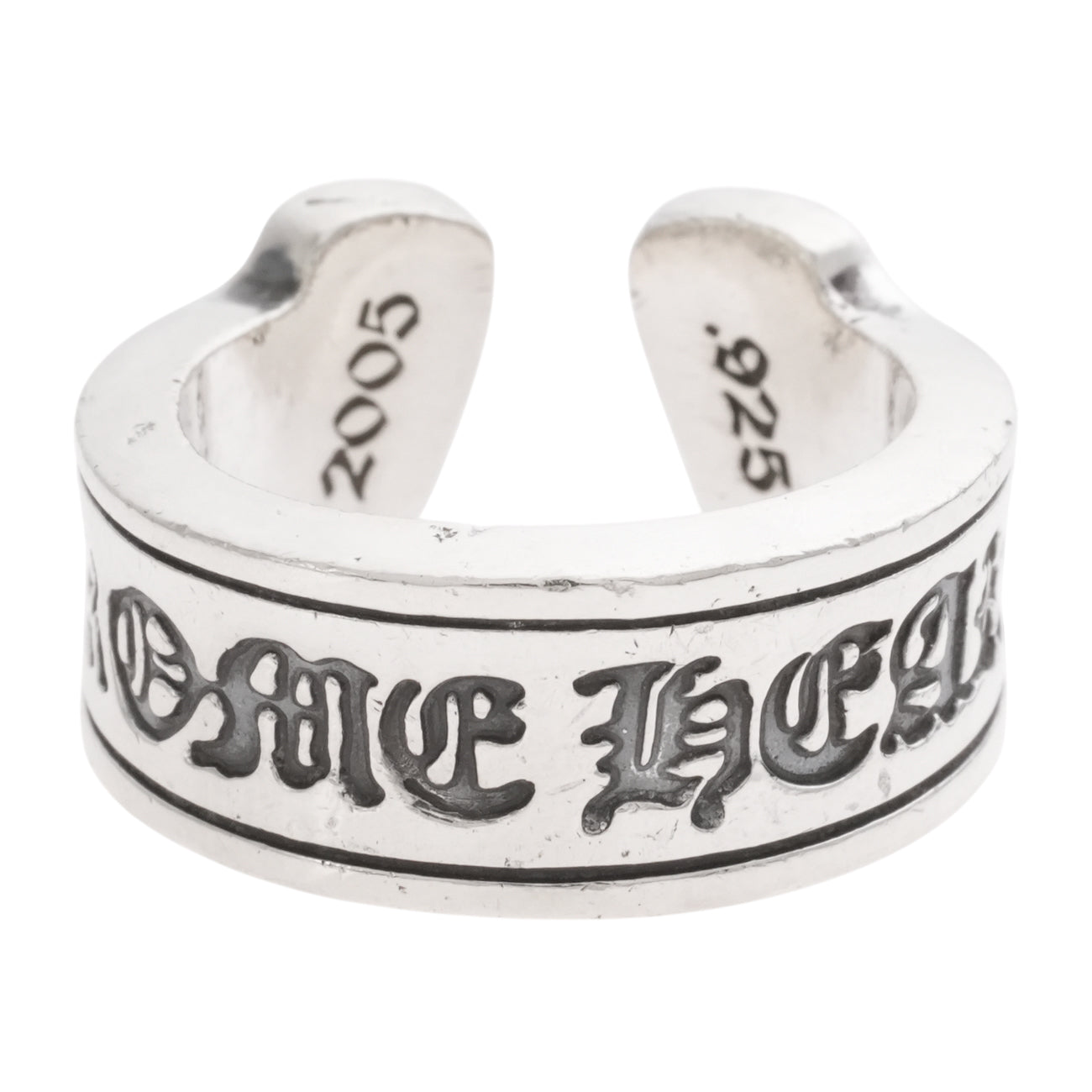クロムハーツ CHROME HEARTS 中古 正規品 ラージスクロールラベル LG