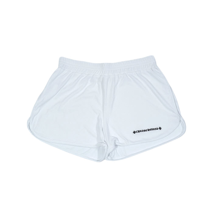 クロムハーツ サイズ:M  Y NOT ダガー刺繍コットンショーツハーフパンツ 中古 SJ02 クロムハーツ 中古 Y NOT ヴァインダガー刺繍 リブショートパンツ M