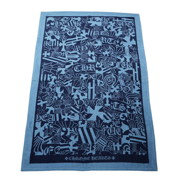 クロムハーツ CHROME HEARTS 中古 正規品 マルチモチーフビーチタオル