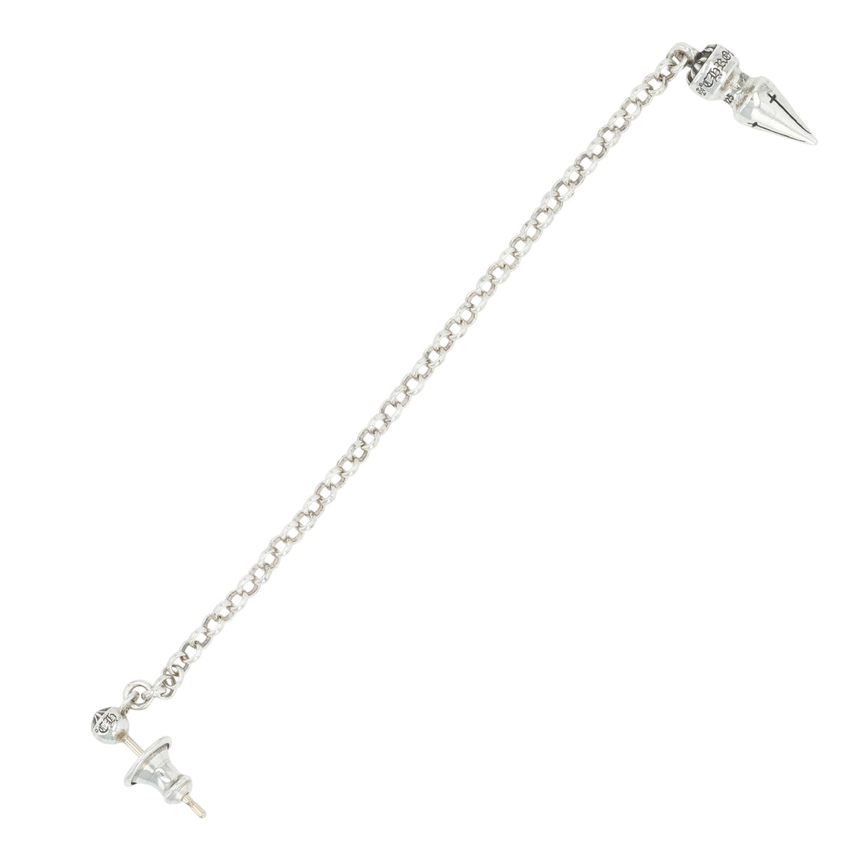 チェーンスパイクドロップ CHAIN SPIKE DROP【シルバーピアス】