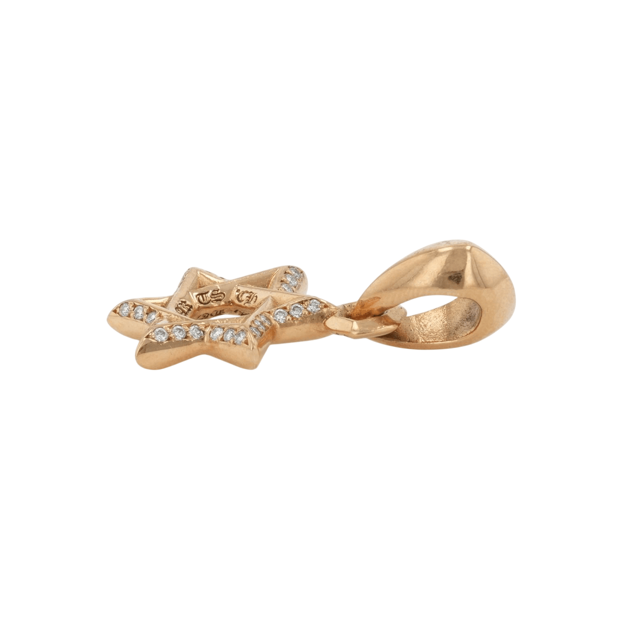 22K スターオブダビデチャーム STAR OF DAVID CHARM PAVE DIA 【ゴールド チャーム パヴェ ダイヤモンド】【新品】