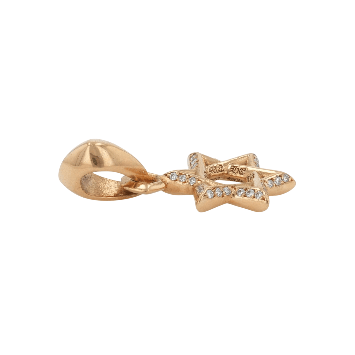 22K スターオブダビデチャーム STAR OF DAVID CHARM PAVE DIA 【ゴールド チャーム パヴェ ダイヤモンド】【新品】