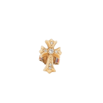 22K CHクロススタッド DIA CH CROSS STUD 【ゴールドピアス ダイヤモンド】