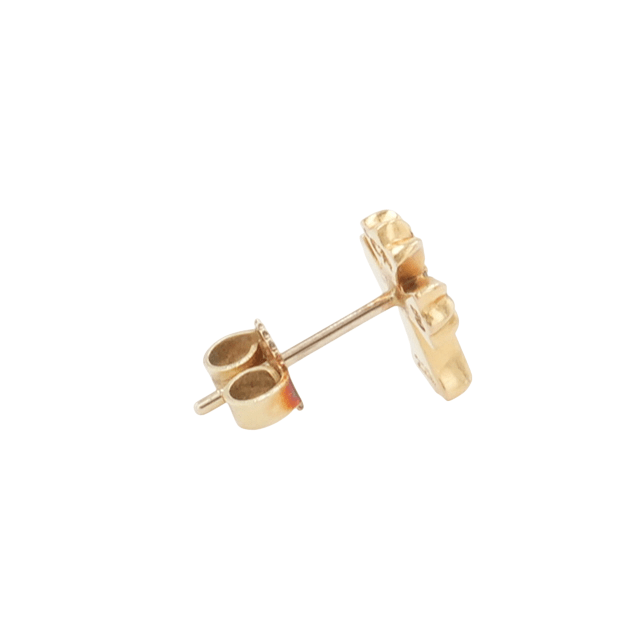 22K CHクロススタッド DIA CH CROSS STUD 【ゴールドピアス ダイヤモンド】
