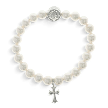 18KWG×ミキモト ベイビーファットクロスパール MIKIMOTO PEARL BABY FAT CROSS 【ホワイトゴールド
