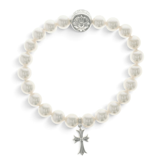 18KWG×ミキモト ベイビーファットクロスパール MIKIMOTO PEARL BABY FAT CROSS 【ホワイトゴールド