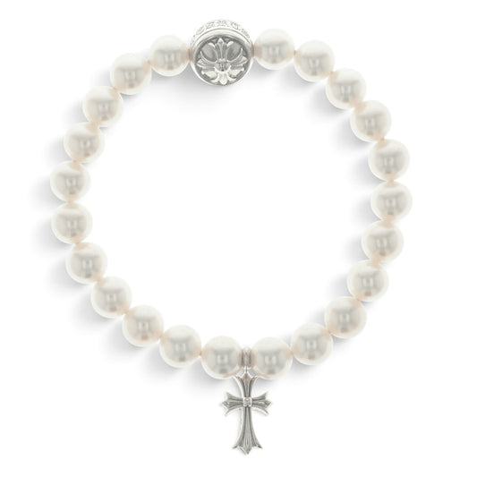 18KWG×ミキモト ベイビーファットクロスパール MIKIMOTO PEARL BABY FAT CROSS 【ホワイトゴールド