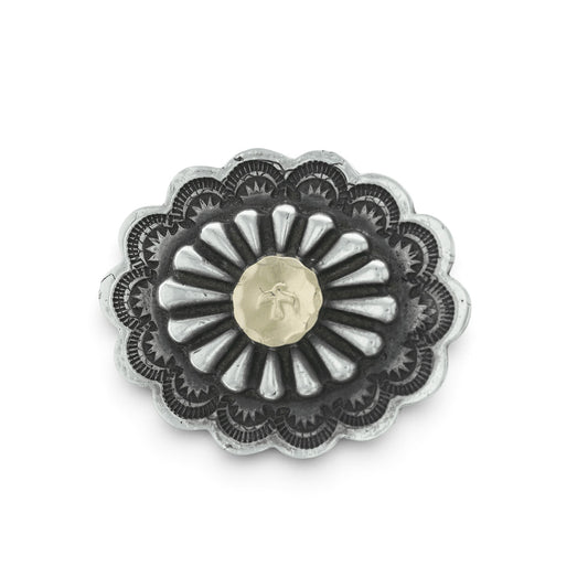 K18付フラワーコンチョ(縦)L