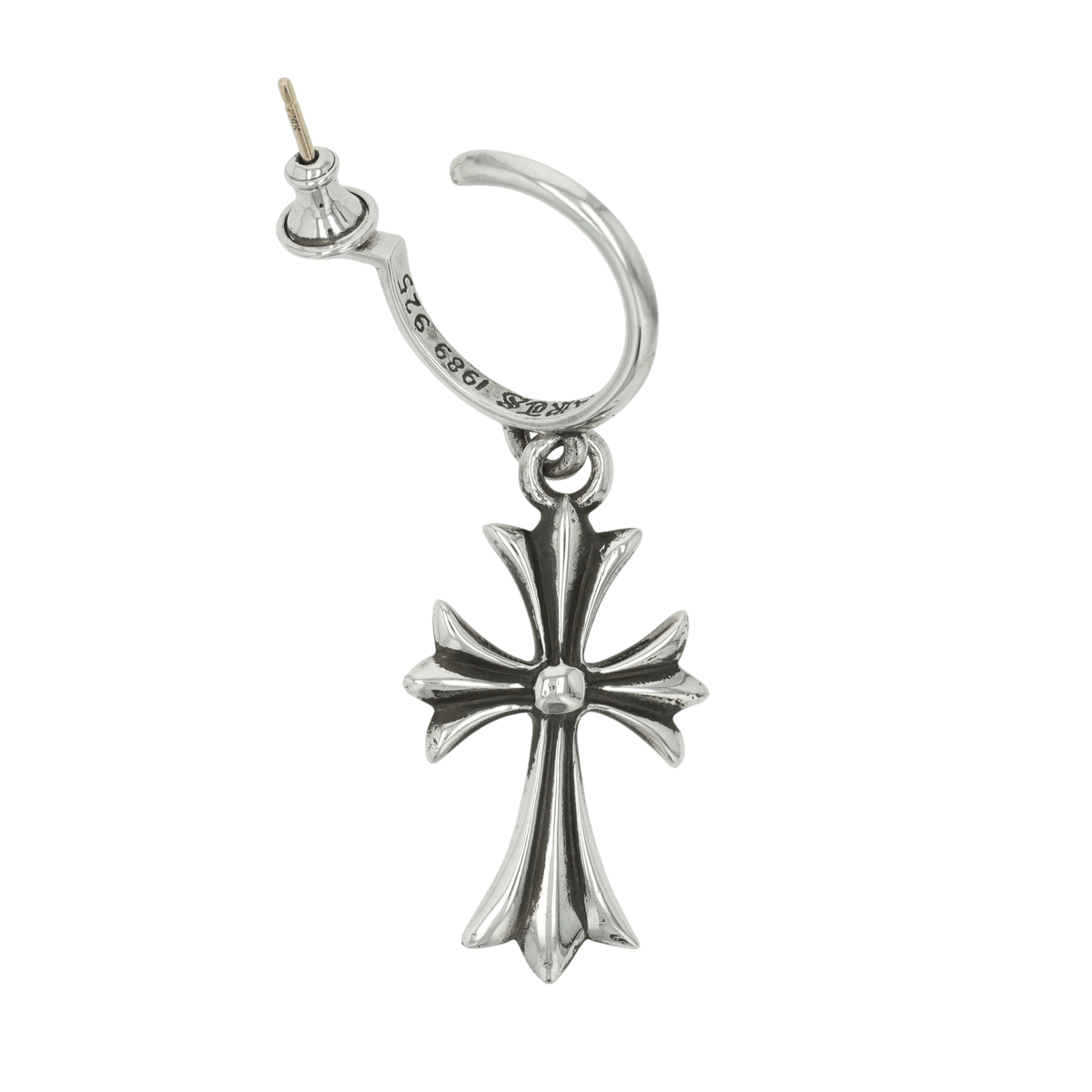 タイニーCHクロスフープ TINY CH CROSS HOOP 【シルバーピアス】