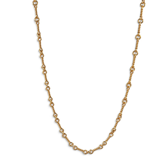 22K ツイストチェーン 20インチ T20 NECK CHAIN 【ゴールドネックレス チェーン】
