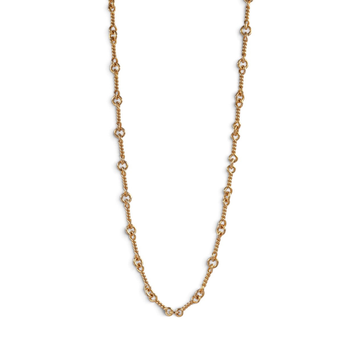 22K ツイストチェーン 16インチ T16 NECK CHAIN 【ゴールドネックレス チェーン】