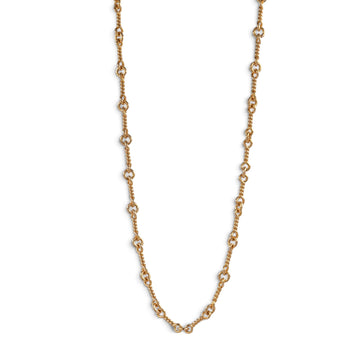 22K ツイストチェーン 16インチ T16 NECK CHAIN 【ゴールドネックレス チェーン】