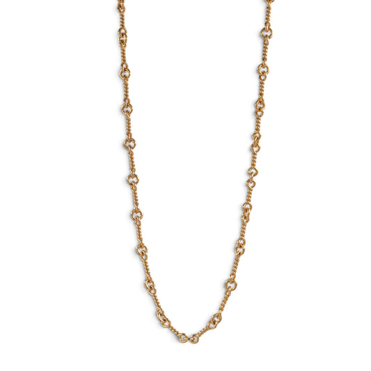 22K ツイストチェーン 16インチ T16 NECK CHAIN 【ゴールドネックレス チェーン】