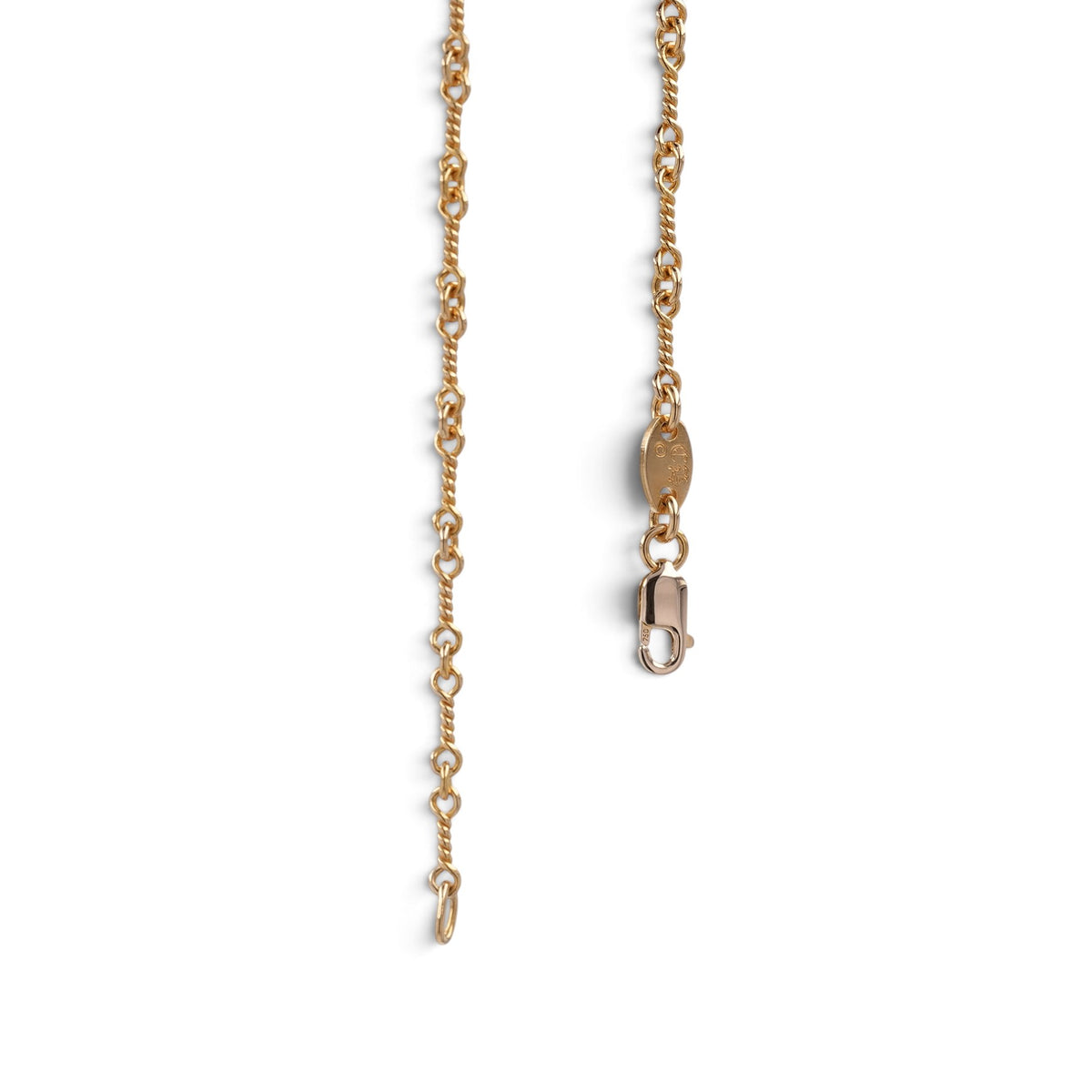 22K ツイストチェーン 16インチ T16 NECK CHAIN 【ゴールドネックレス チェーン】