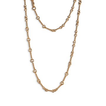 22K ツイストチェーン 16インチ T16 NECK CHAIN 【ゴールドネックレス チェーン】