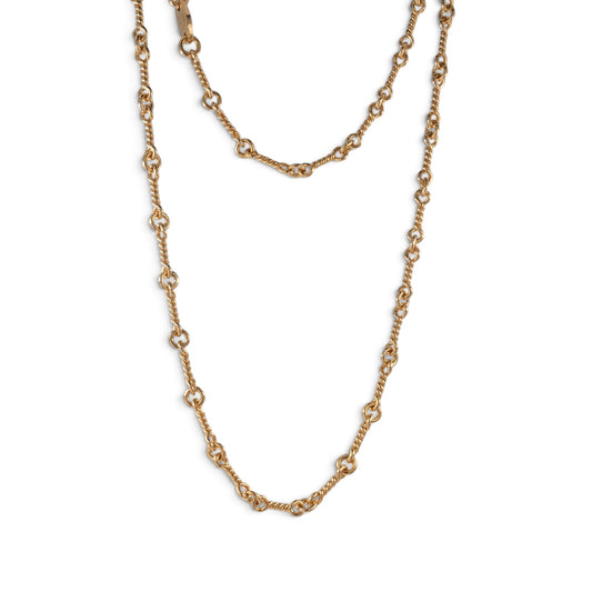 22K ツイストチェーン 16インチ T16 NECK CHAIN 【ゴールドネックレス チェーン】