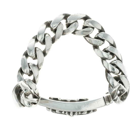 フローラルクロスIDクラシック FLORAL ID CLASSIC CHAIN 13LINK 【シルバーブレスレット】