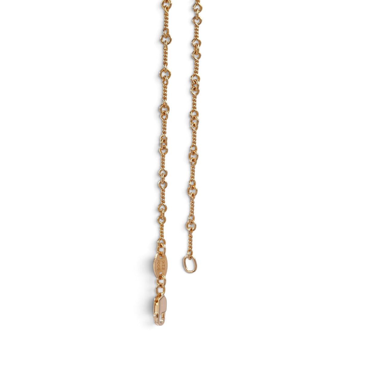 22K ツイストチェーン 16インチ T16 NECK CHAIN 【ゴールドネックレス チェーン】