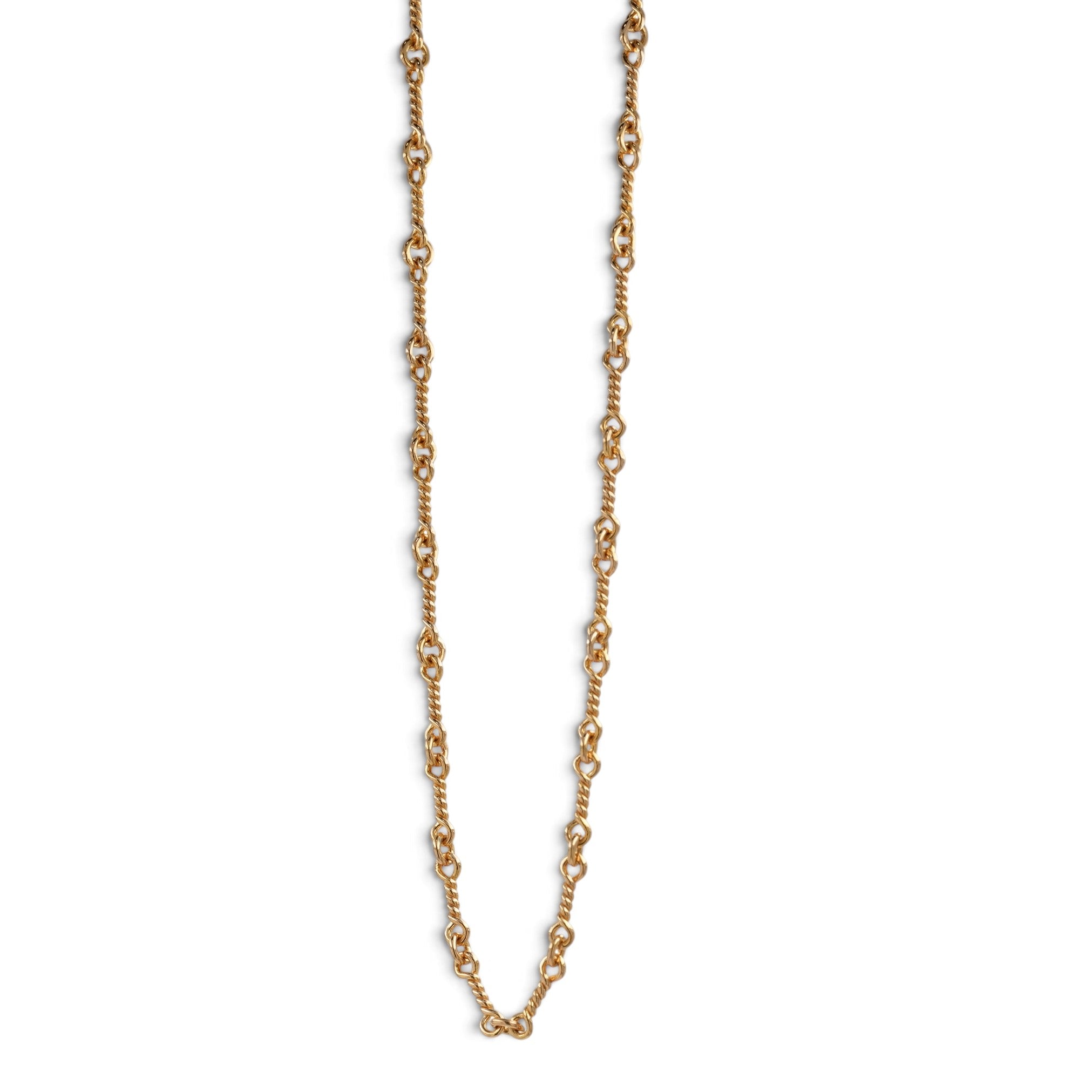 22Kツイストチェーンネックレス　ゴールド クロムハーツ 22K ツイストチェーン ネックレス 16インチ 8.08g 中古