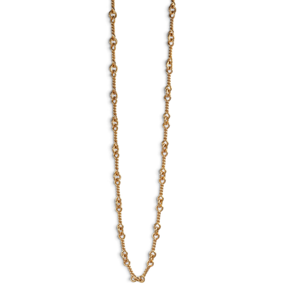 22K ツイストチェーン 16インチ T16 NECK CHAIN 【ゴールドネックレス チェーン】