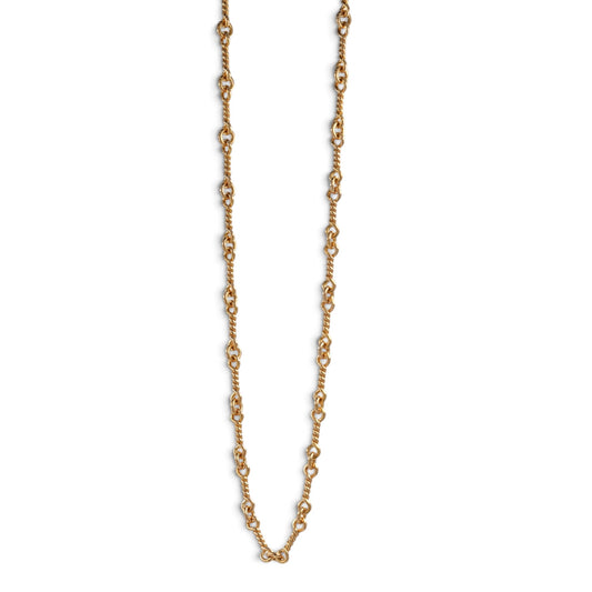 22K ツイストチェーン 16インチ T16 NECK CHAIN 【ゴールドネックレス チェーン】