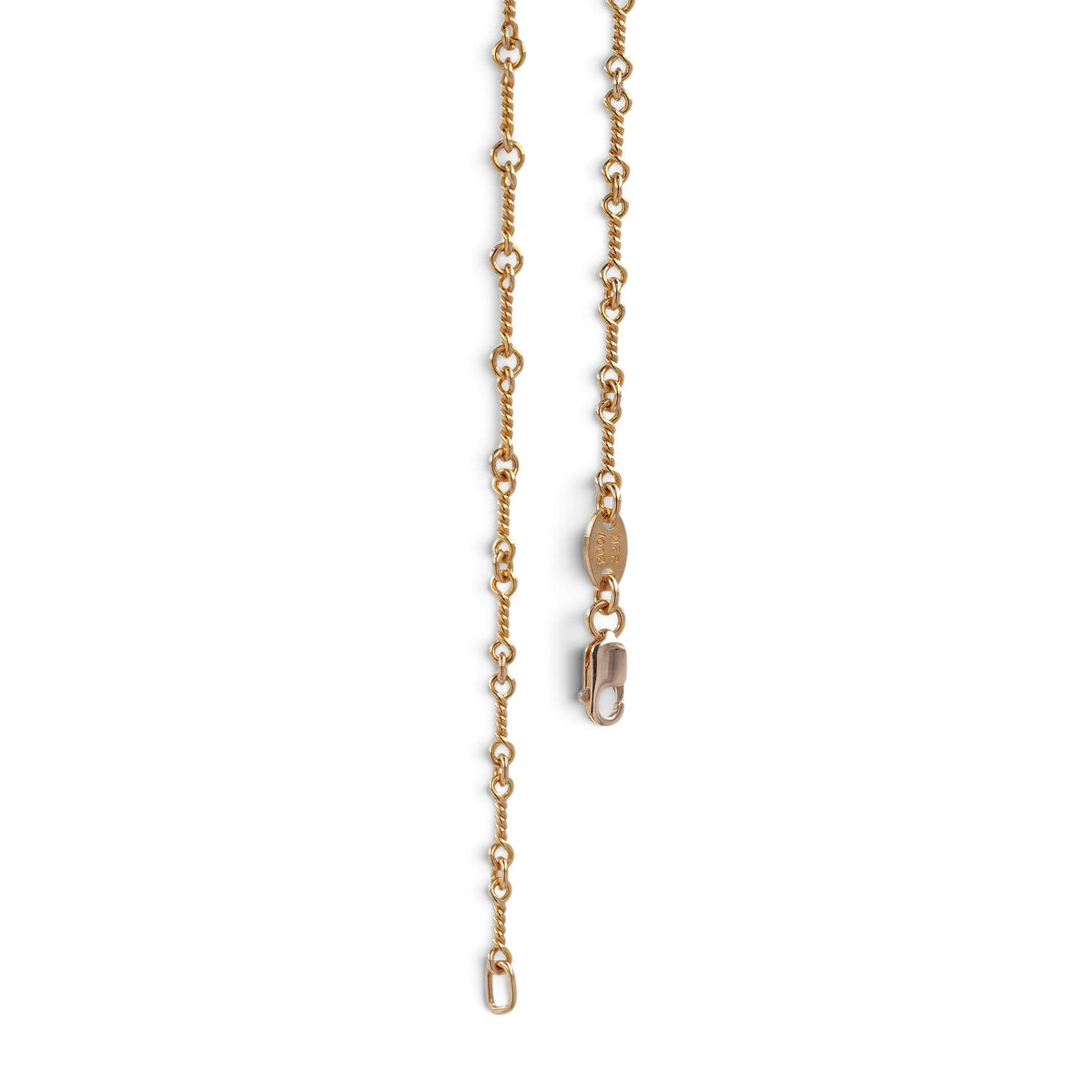 22K ツイストチェーン 16インチ T16 NECK CHAIN 【ゴールドネックレス チェーン】