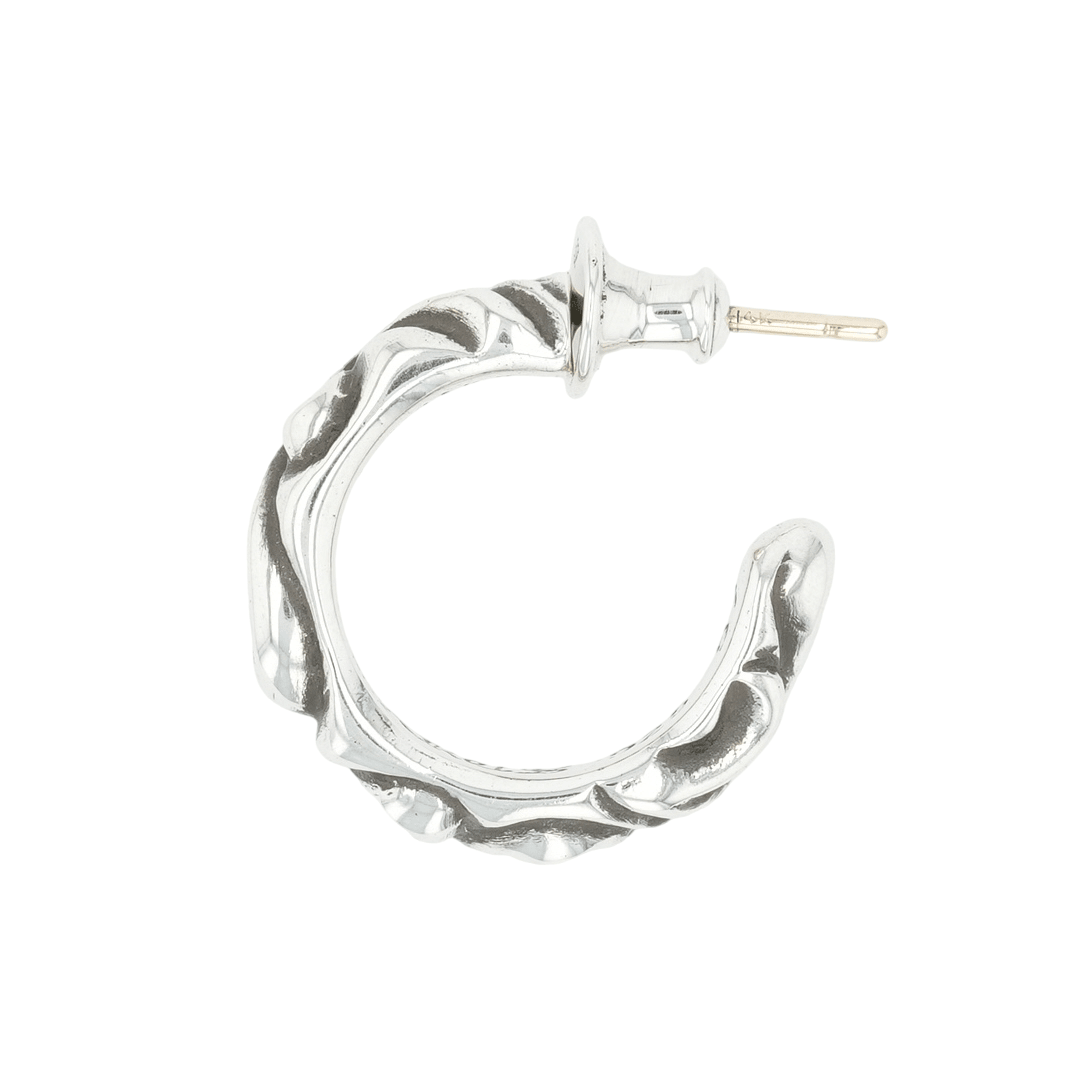 スクロールフープ SCROLL HOOP 【シルバーピアス】