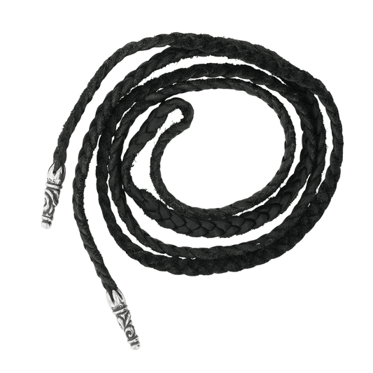 レザーブレイド スクロールチップ SC LEATHER BRAID 【レザーネックレス】