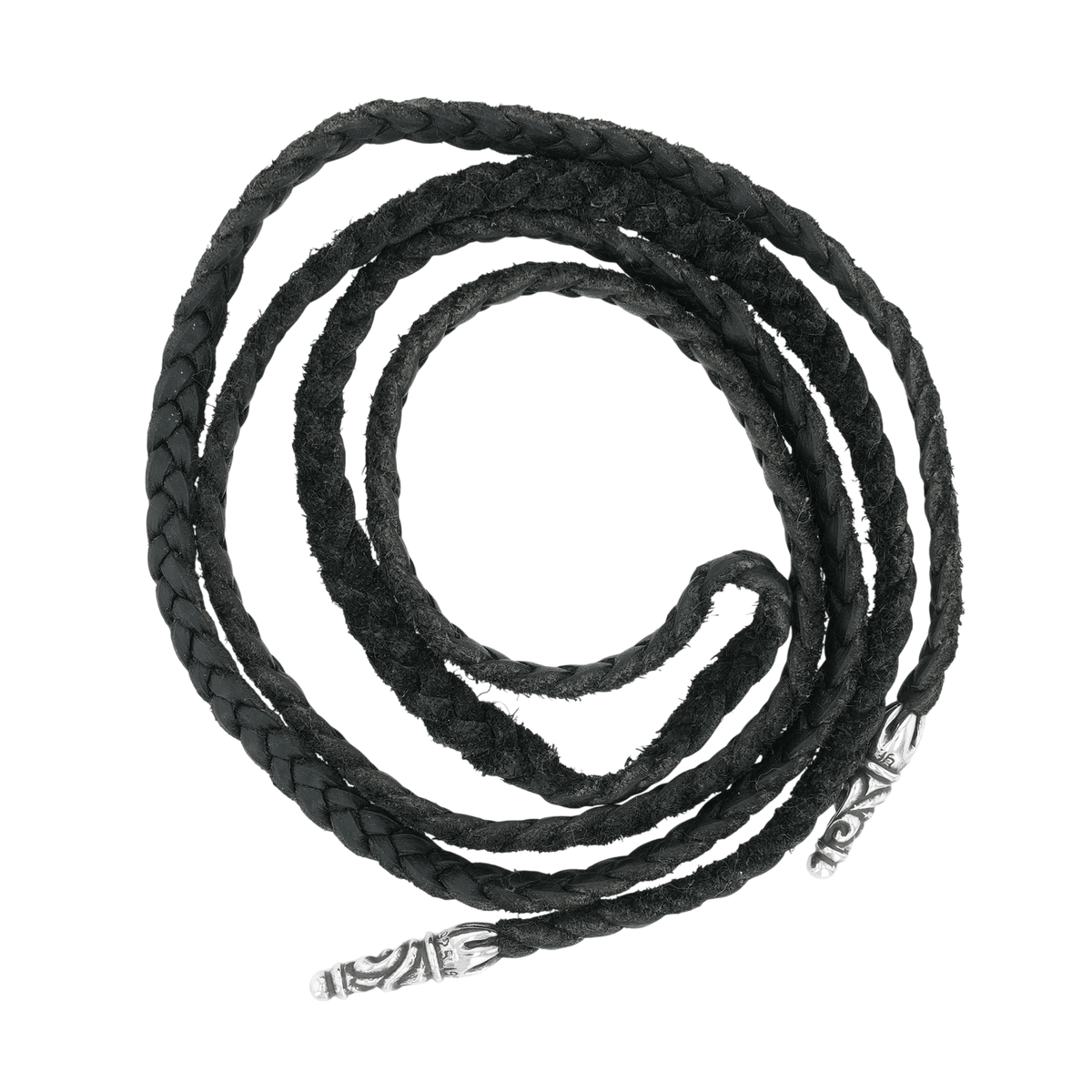 レザーブレイド スクロールチップ SC LEATHER BRAID 【レザーネックレス】