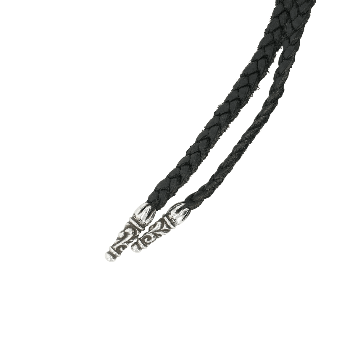 レザーブレイド スクロールチップ SC LEATHER BRAID 【レザーネックレス】