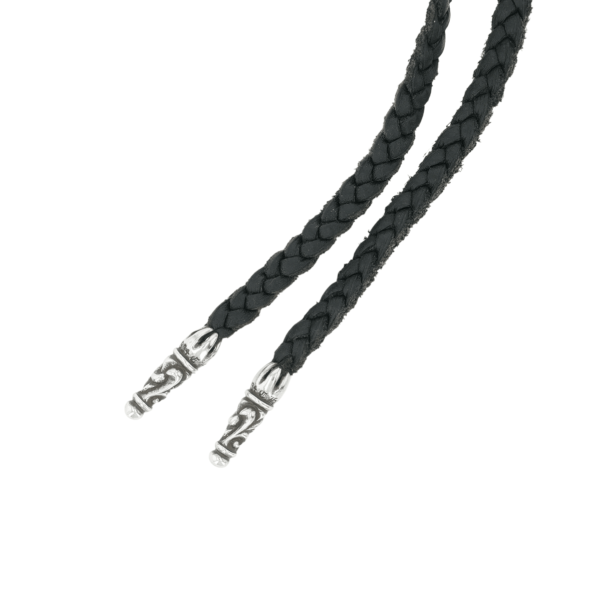 レザーブレイド スクロールチップ SC LEATHER BRAID 【レザーネックレス】