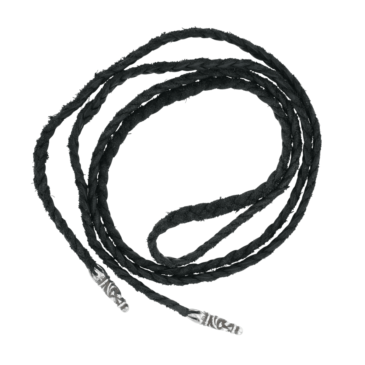 レザーブレイド スクロールチップ SC LEATHER BRAID 【レザーネックレス】