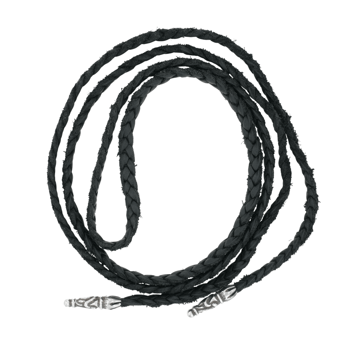 レザーブレイド スクロールチップ SC LEATHER BRAID 【レザーネックレス】