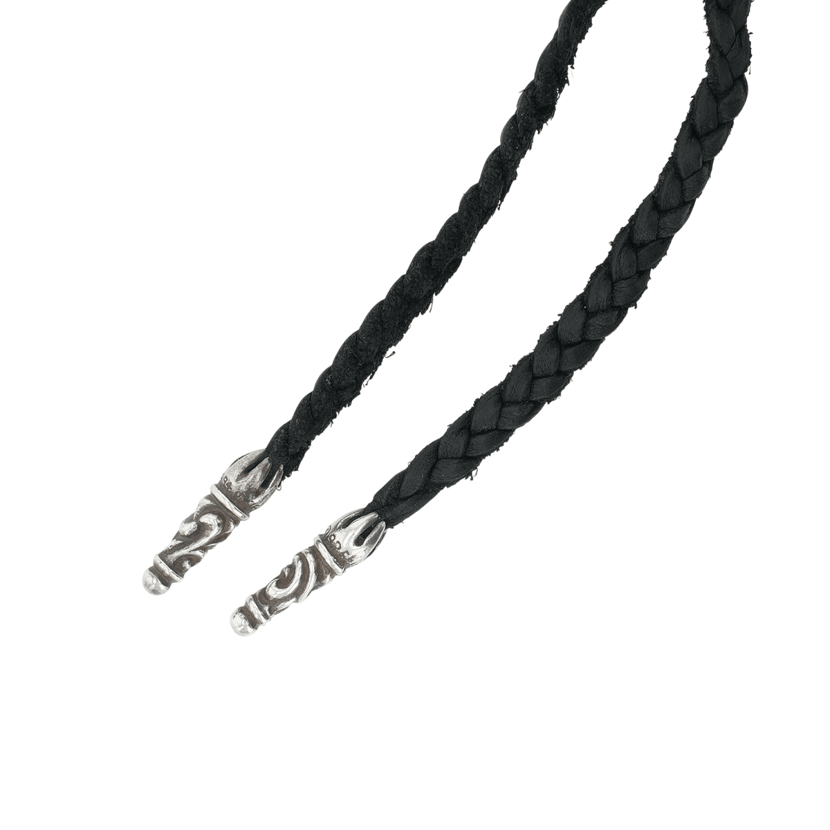 レザーブレイド スクロールチップ SC LEATHER BRAID 【レザーネックレス】