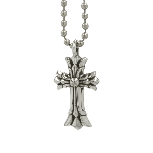 ダブルCHクロス DOUBLE CH CROSS 【シルバーネックレストップ チャーム】