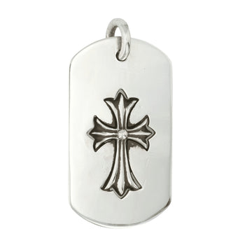 ラージカットアウトタイニークロス ドッグタグ LG CUT OUT TINY CROSS DOG TAG 【シルバー ペンダント】