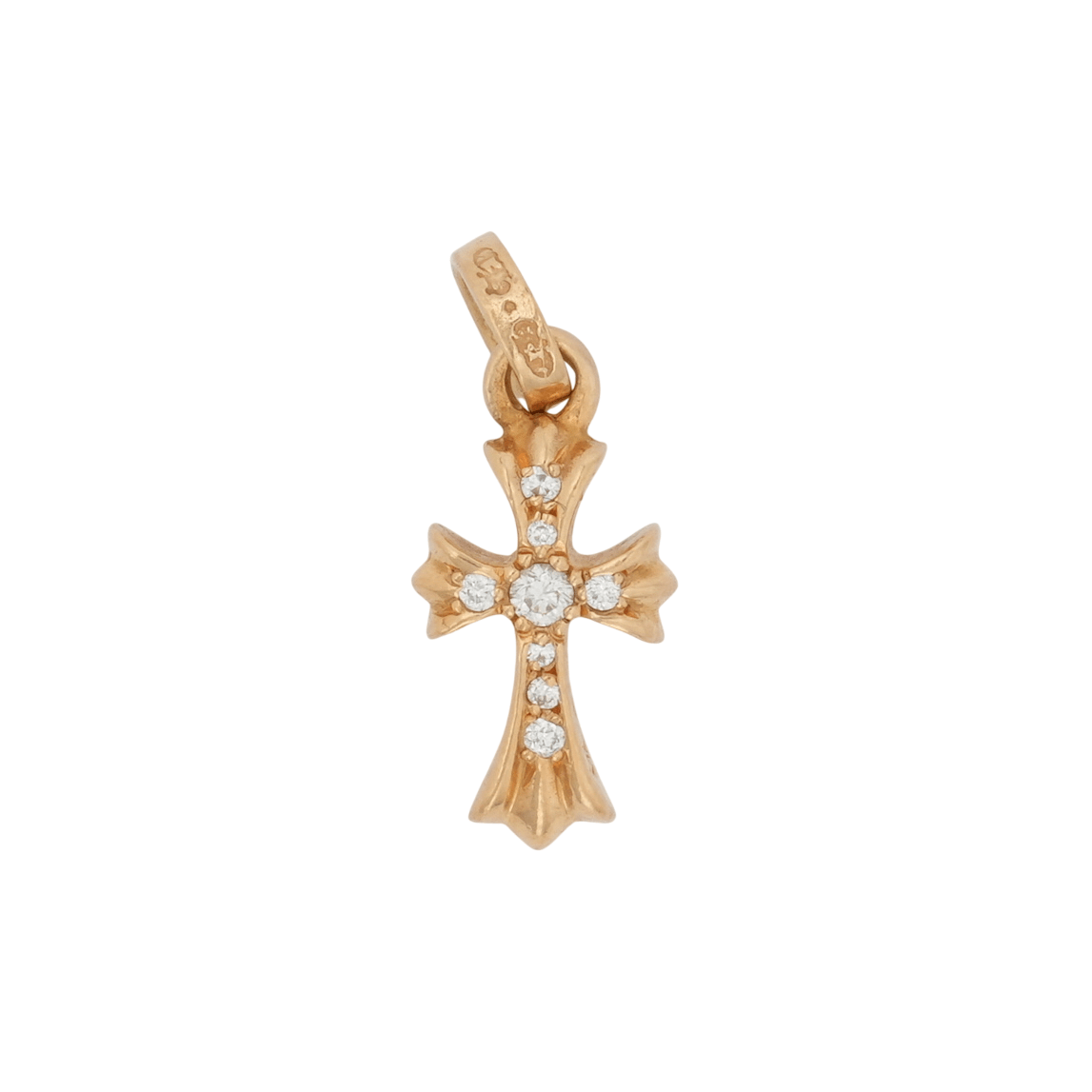 22K ベイビーファット AF PAVE DIA CRS BBYFAT 【ゴールドネックレストップ チャーム アフター パヴェ ダイヤモンド】