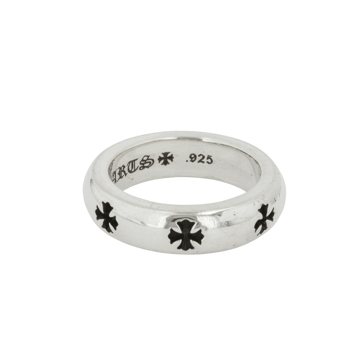 CHROME HEARTS Pre-owned Authentic NEGATIVE CH PLUS [Silver Ring