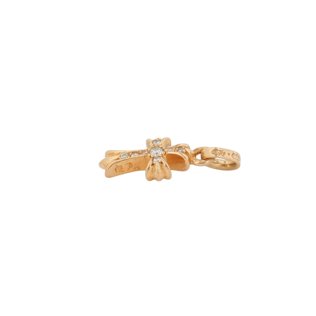 22K ベイビーファット AF PAVE DIA CRS BBYFAT 【ゴールドネックレストップ チャーム アフター パヴェ ダイヤモンド】