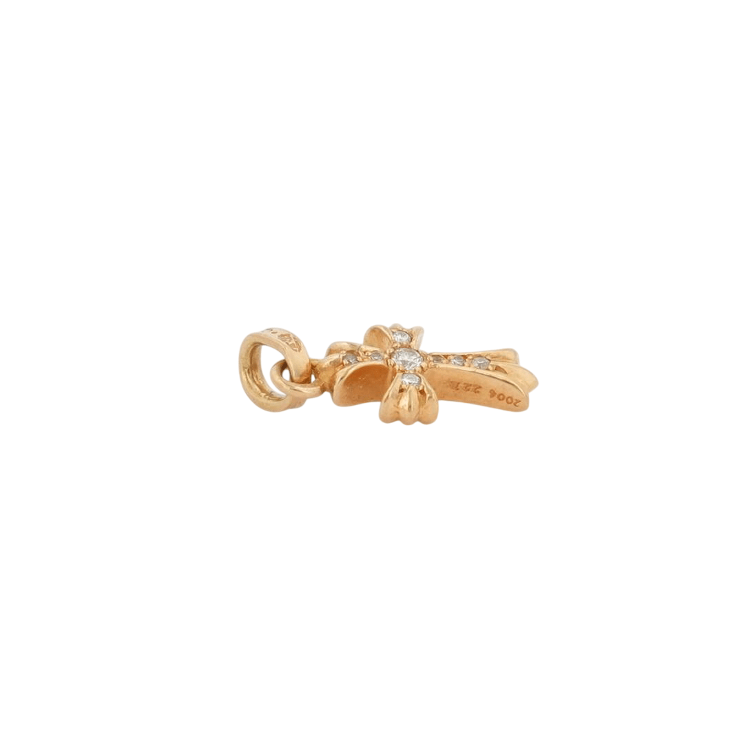 22K ベイビーファット AF PAVE DIA CRS BBYFAT 【ゴールドネックレストップ チャーム アフター パヴェ ダイヤモンド】