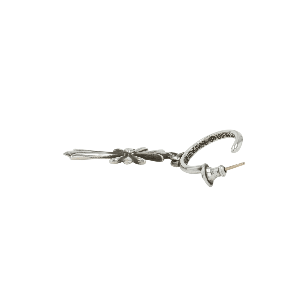 タイニーCHクロスフープ TINY CH CROSS HOOP 【シルバーピアス】
