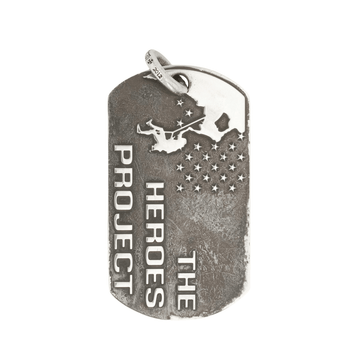 ラージ ドッグタグ ヒーローズプロジェクト LG DOG TAG HEROES PROJECT 【シルバーネックレストップ ペンダント】